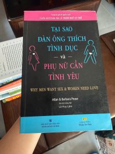 tại sao đàn ông thích tình dục phụ nữ cần tình yêu, sách tâm lý tình yêu, sách hiểu đàn ông phụ nữ, sách tâm lý học giới tính, sách kỹ năng giao tiếp trong tình yêu