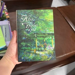 khu vườn ngôn từ, makoto shinkai, sách khu vườn ngôn từ, the garden of words novel, tiểu thuyết nhật bản, sách chữa lành, sách tình cảm nhẹ nhàng