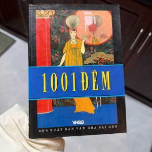 1001 đêm, nghìn lẻ một đêm, sách văn học kinh điển, sách truyện cổ tích phương đông, sách aladdin alibaba, sách huyền thoại trung đông, sách bìa cứng cổ điển, sách cũ giá tốt, sách sưu tầm văn học