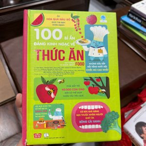 100 bí ẩn về thức ăn, sách thiếu nhi khoa học, sách khám phá thực phẩm, sách cho trẻ em 6 tuổi, sách kiến thức cho bé, sách usborne việt nam, sách khoa học thường thức cho trẻ, sách thiếu nhi hay, sách bìa cứng cho bé